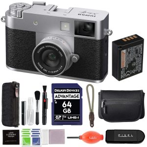 Fujifilm X Half Digital Camera Silver Bundle Accessories-0