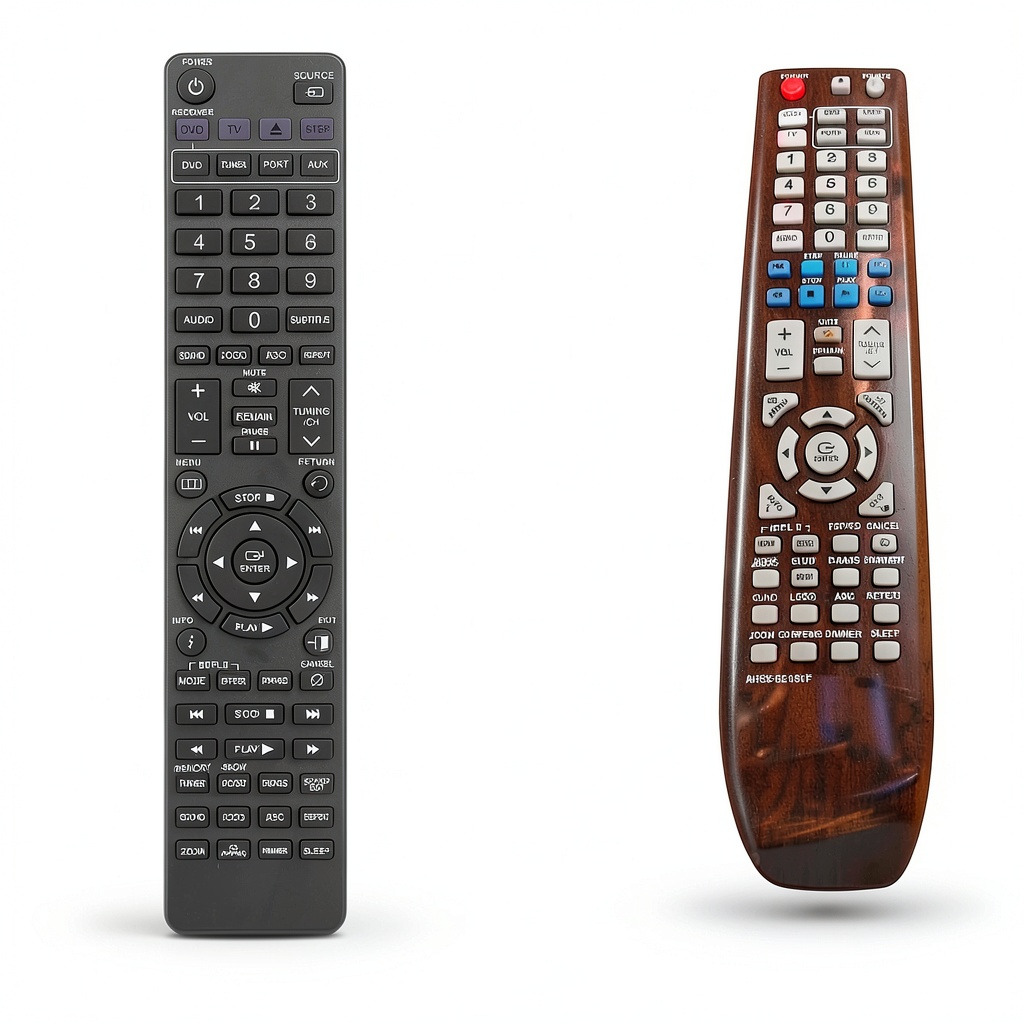 AH59-02131F remote placed next to a Samsung home theater system