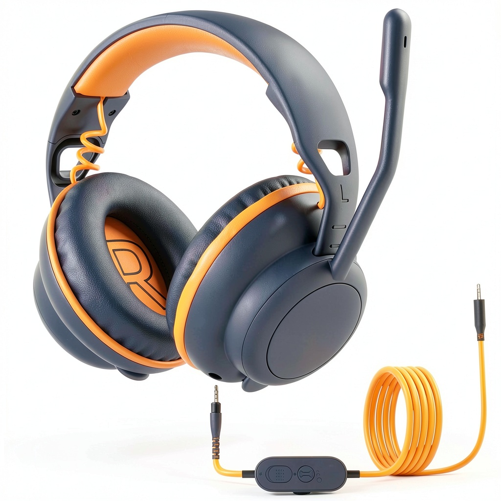 Child wearing Delton Ascent Kids Learning Headphones while studying at a desk