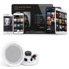 Pyle 8 Inch Bluetooth In Ceiling Wall Speaker Pair White-4