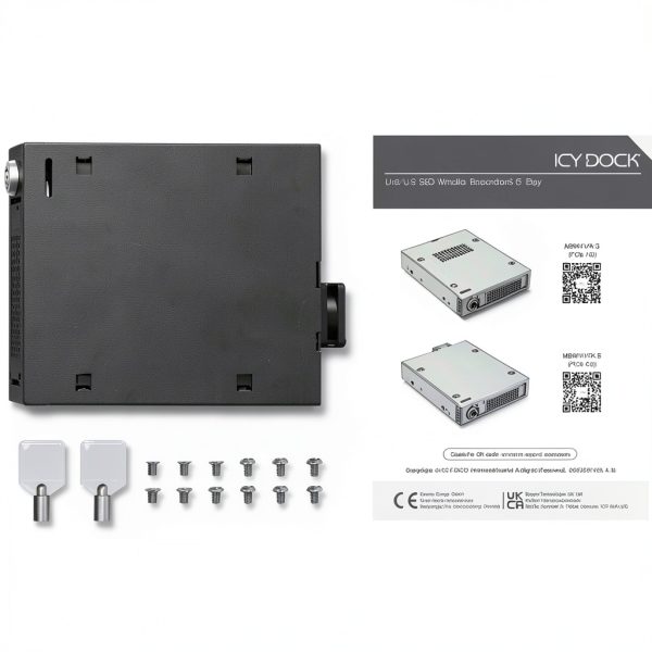 Icy Dock ToughArmor MB601V5K-B U.2 U.3 NVMe Drive Enclosure-1