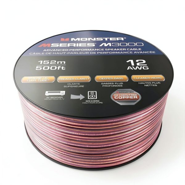 Monster Platinum Speaker Wire 12 Gauge Copper Audio Cable-0