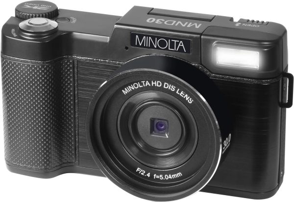 Minolta MND30 30 Megapixel Digital Camera Black Photography-2