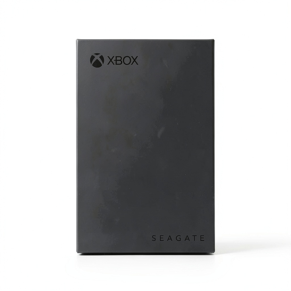 Installing Seagate Game Drive Hub Xbox 8TB External Hard Drive USB 3.2 on a wooden desk