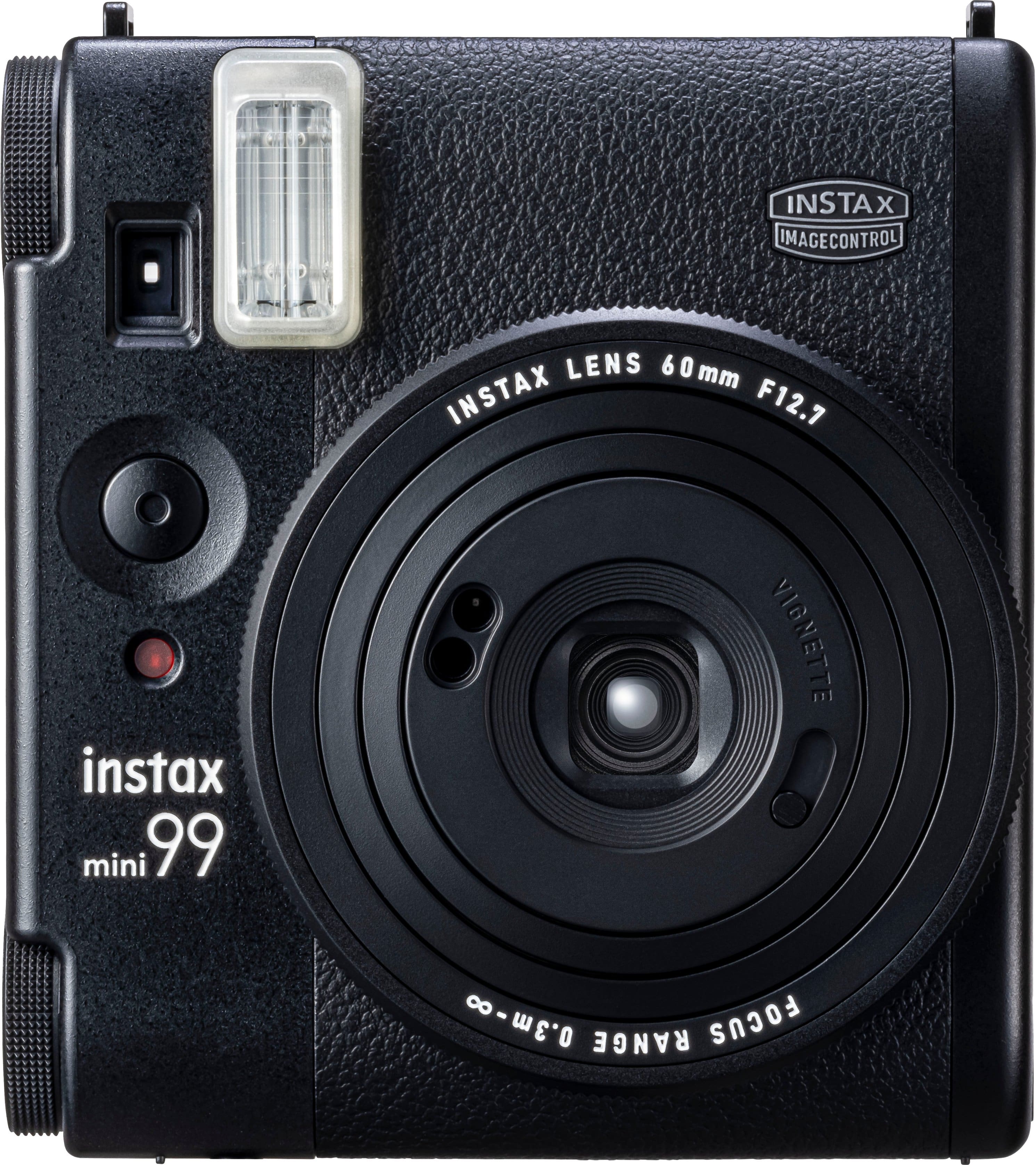Fujifilm Instax Mini 99 camera displaying shooting modes and color effects