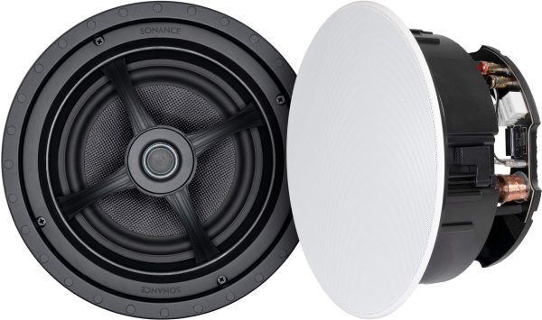 Sonance MAG8R 8 Inch In Ceiling Speakers Paintable White-0