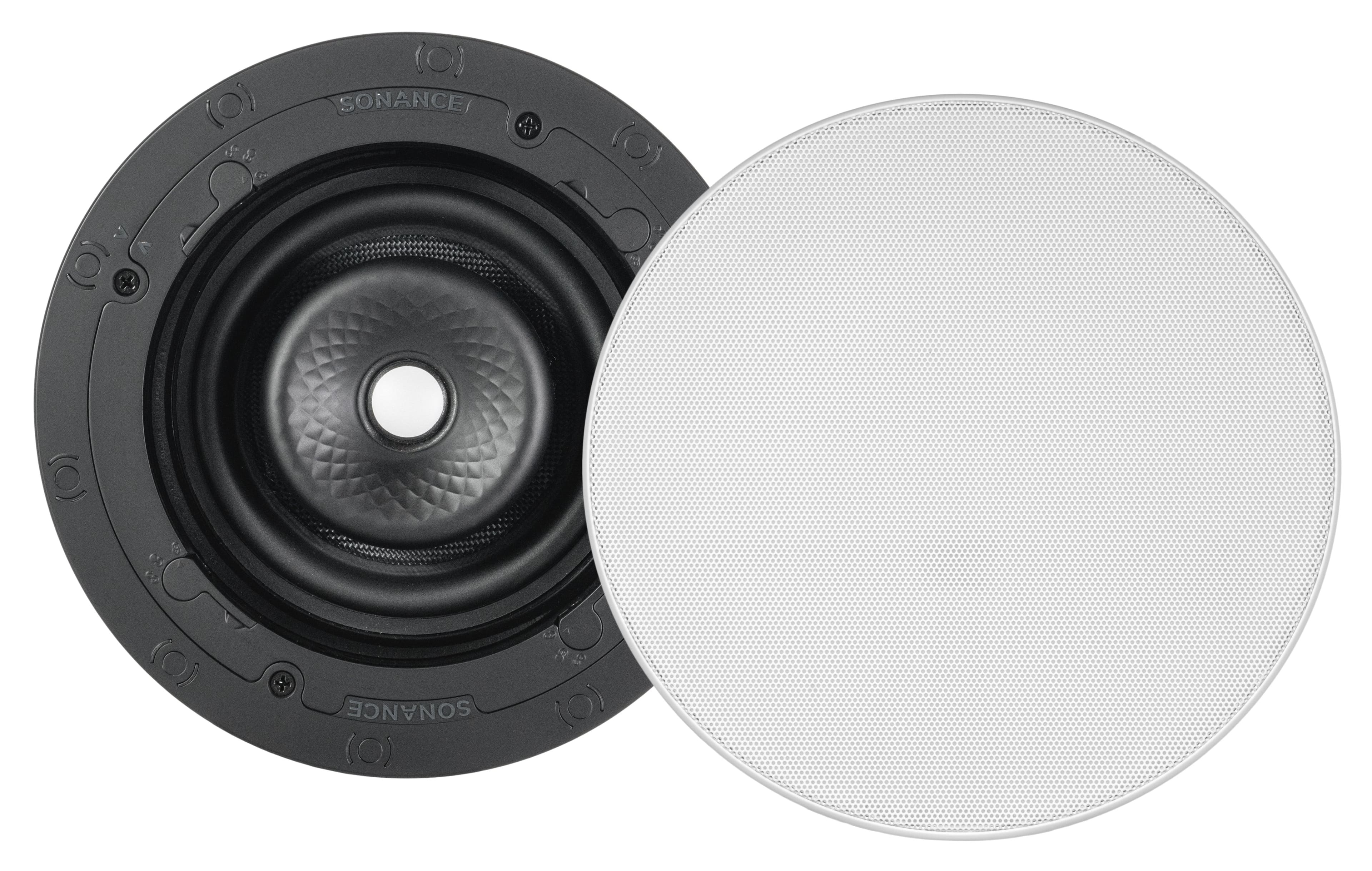 Installing Sonance In Ceiling Speaker 6.5 Kevlar Paintable Grille on a ceiling joist