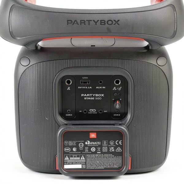 JBL PartyBox Stage 320 Portable Speaker Black White-18