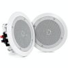 Pyle 8 Inch Bluetooth In Ceiling Wall Speaker Pair White-0