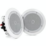 Pyle 8 Inch Bluetooth In Ceiling Wall Speaker Pair White-0