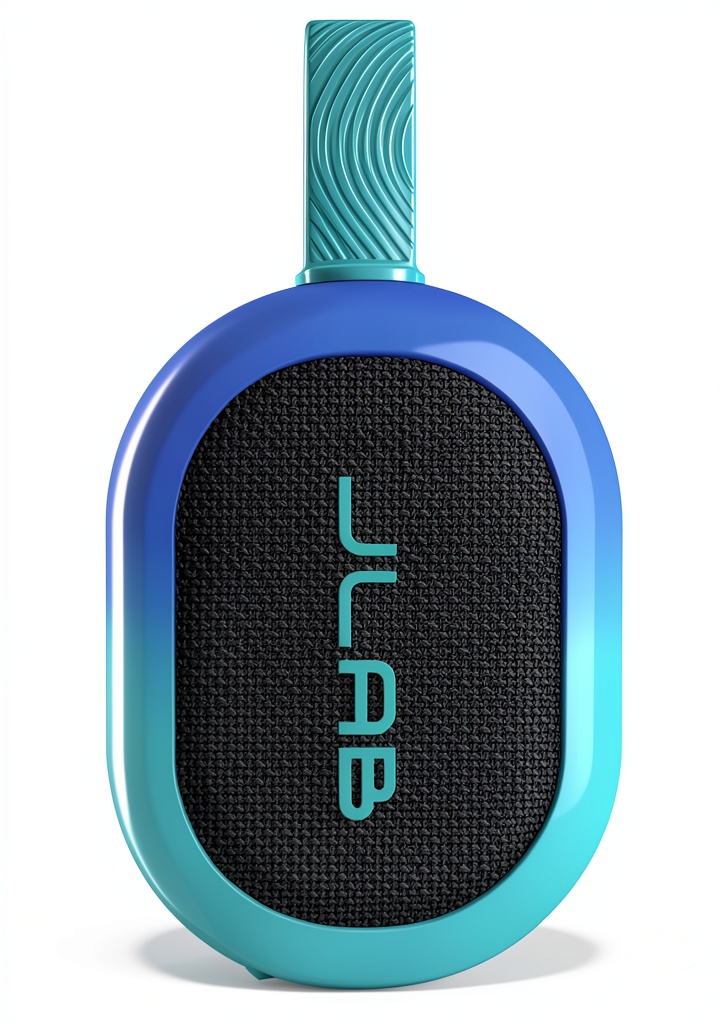 JLab Pop Party Speaker in use outdoors with RGB lighting
