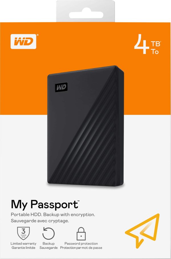 WD My Passport 4TB External Hard Drive USB 3.0 Portable-9