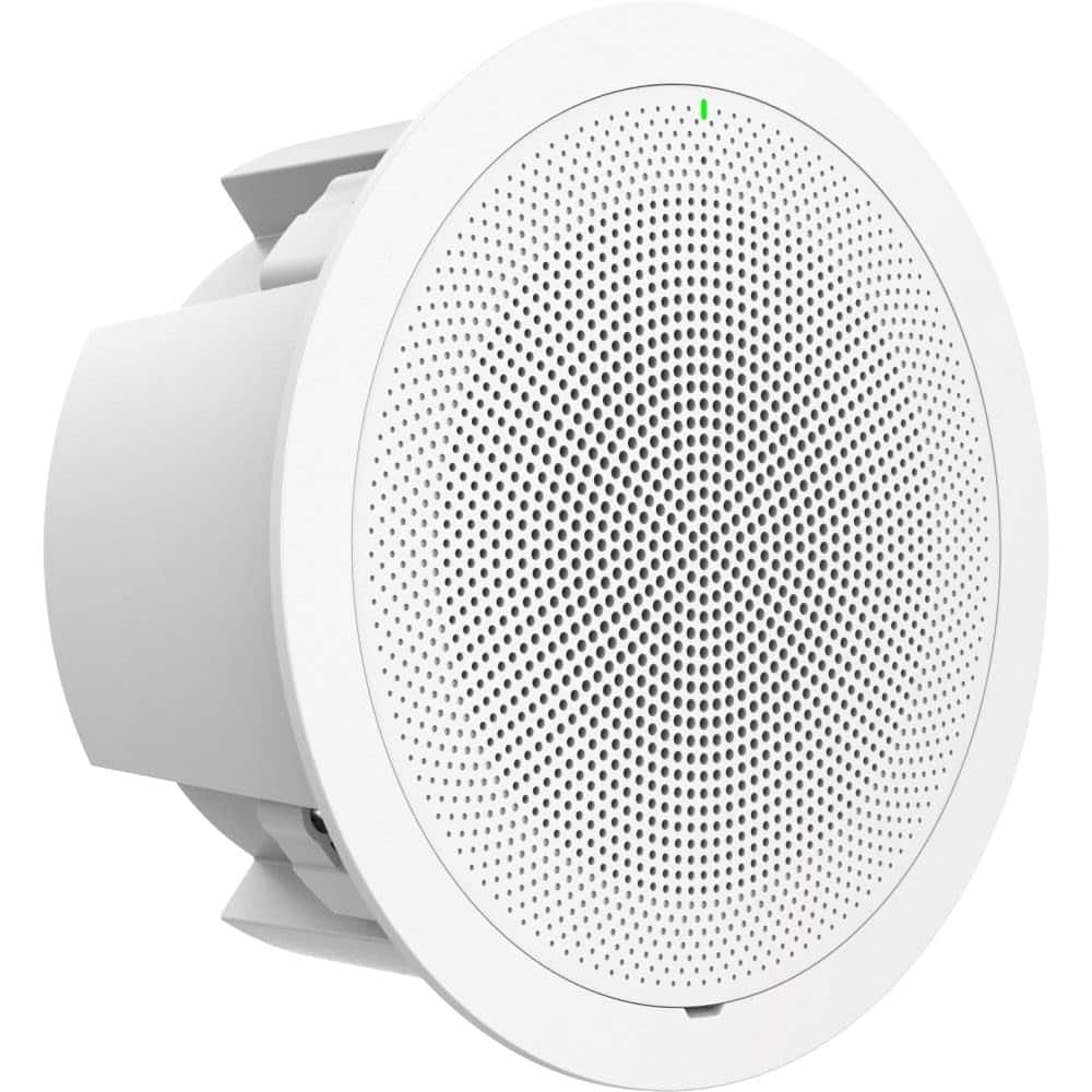 Grandstream GSC3506 V2 Multicast Paging Speaker mounted on a ceiling in an office environment