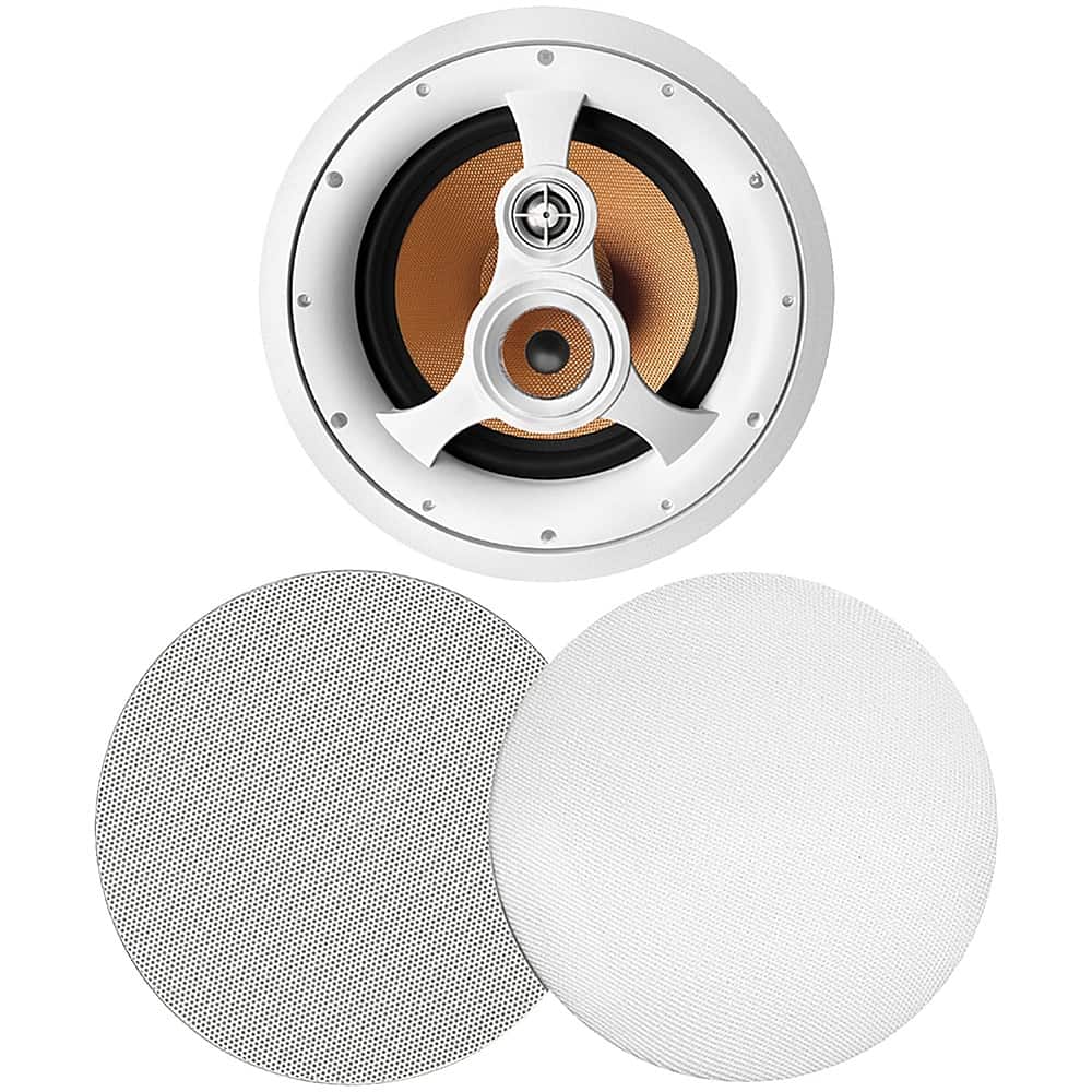 BIC America in-ceiling speaker installed in a modern living room