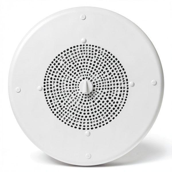 Valcom V 1220 Ceiling Speaker White Dual Input Amplifier-0